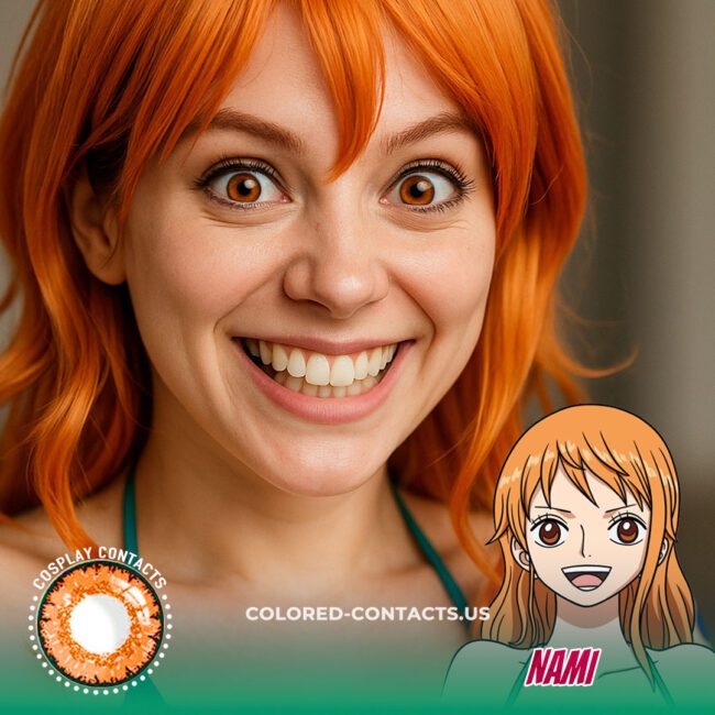 ONE PIECE Nami Cosplay Contact Lenses