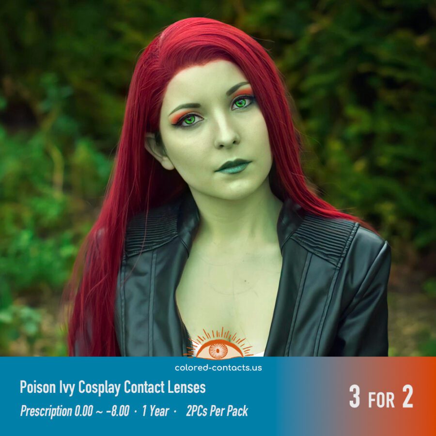 Poison Ivy Cosplay Contact Lenses - Image 3