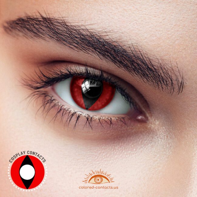 Red Cat Eye Contacts Premium Colored Contact Lenses