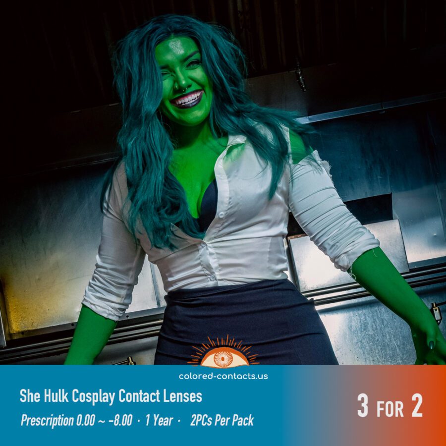 She Hulk Cosplay Contact Lenses - Image 3