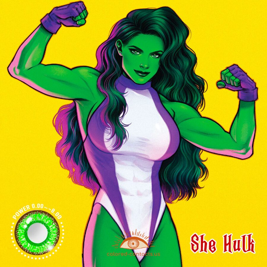 She Hulk Cosplay Contact Lenses