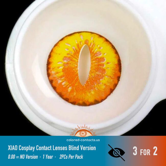Genshin Impact Xiao Cosplay Contacts (2023 Blind Version) - Colored Contacts Genshin Impact Xiao Cosplay Contacts (2023 Blind Version) Premium Colored Contact Lenses