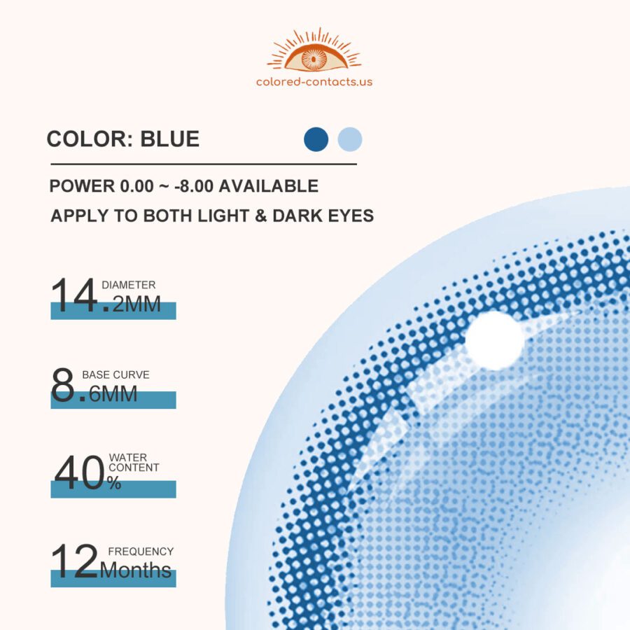 Cyberpunk Blue Contact Lenses - Image 4