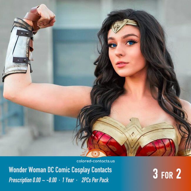 Dc Wonder Woman Cosplay Contacts Premium Colored Contact Lenses