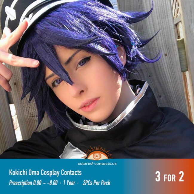 Danganronpa V3 - Kokichi Oma Cosplay Contacts - Colored Contacts Danganronpa V3 - Kokichi Oma Cosplay Contacts Premium Colored Contact Lenses