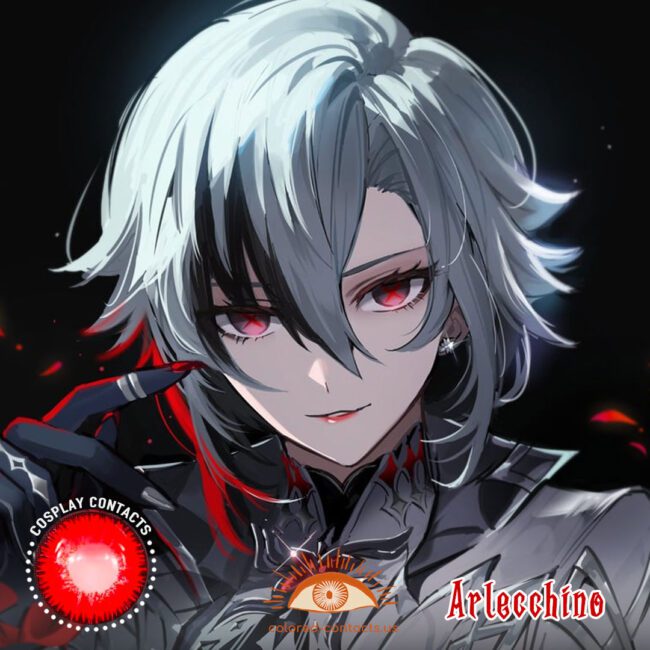Genshin Impact Arlecchino Cosplay Contacts