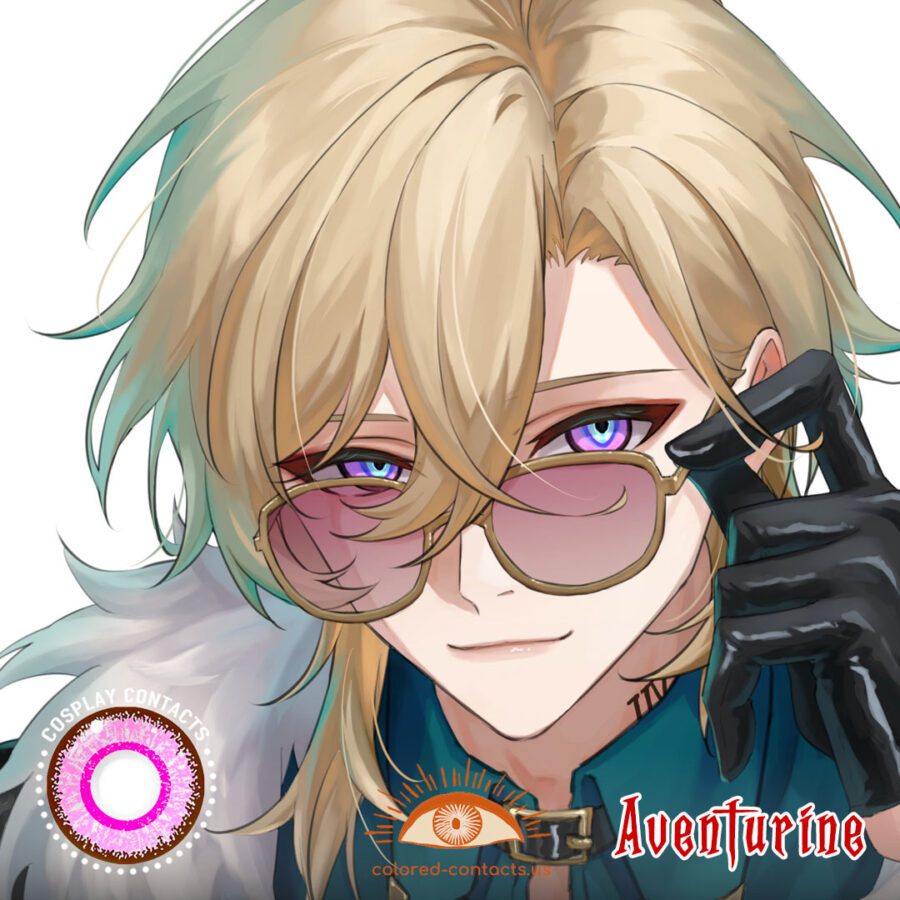Honkai Aventurine Cosplay Contacts
