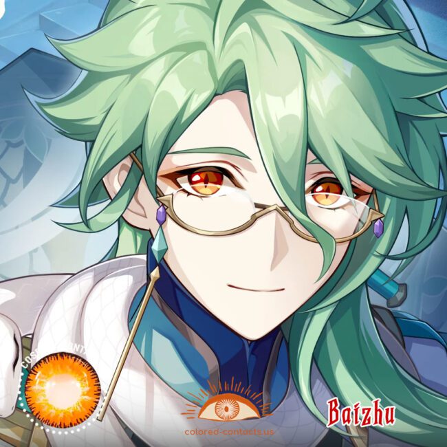 Genshin Impact Baizhu Cosplay Contacts