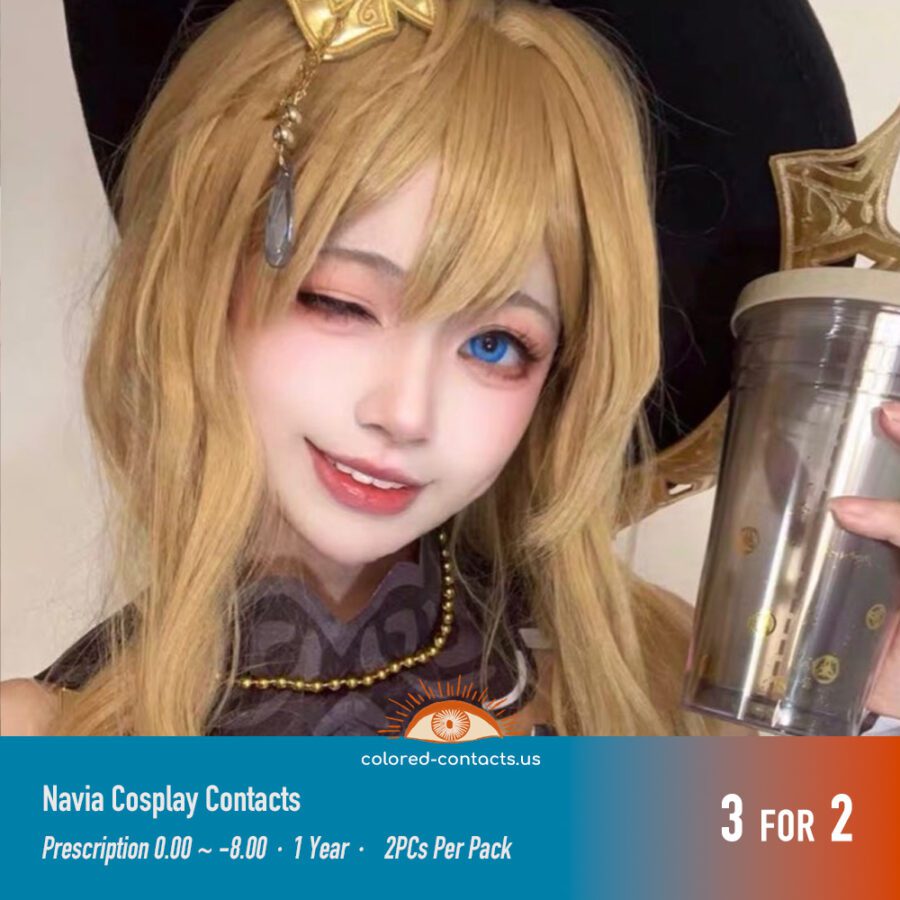 Genshin Impact Navia Cosplay Contacts - Image 3