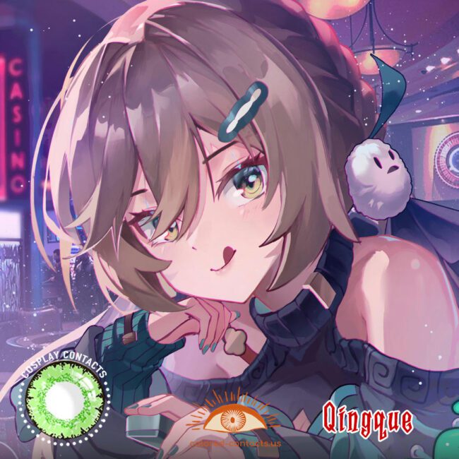 HONKAI : Qingque Cosplay Contact Lenses