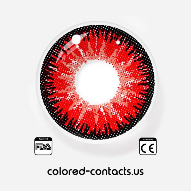Bleach - Abarai Renji Cosplay Contacts - Colored Contacts Bleach - Abarai Renji Cosplay Contacts Premium Colored Contact Lenses