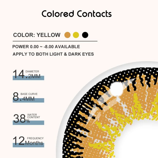Haruhi Suzumiya Cosplay Brown Contact Lenses - Colored Contacts Haruhi Suzumiya Cosplay Brown Contact Lenses Premium Colored Contact Lenses