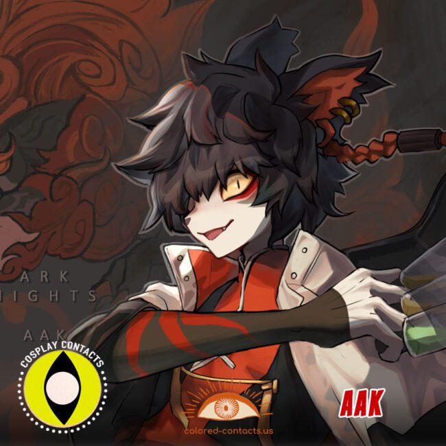 Arknights : Aak Cosplay Contact Lenses