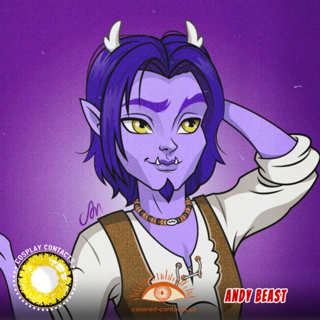 Monster High : Andy Beast Cosplay Contact Lenses