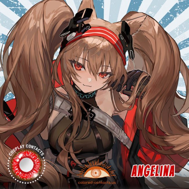 Arknights : Angelina Cosplay Contact Lenses