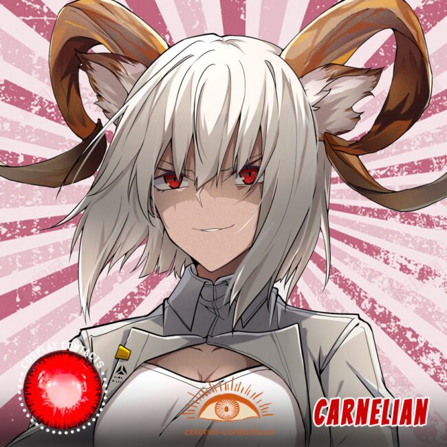 Arknights : Carnelian Cosplay Contact Lenses