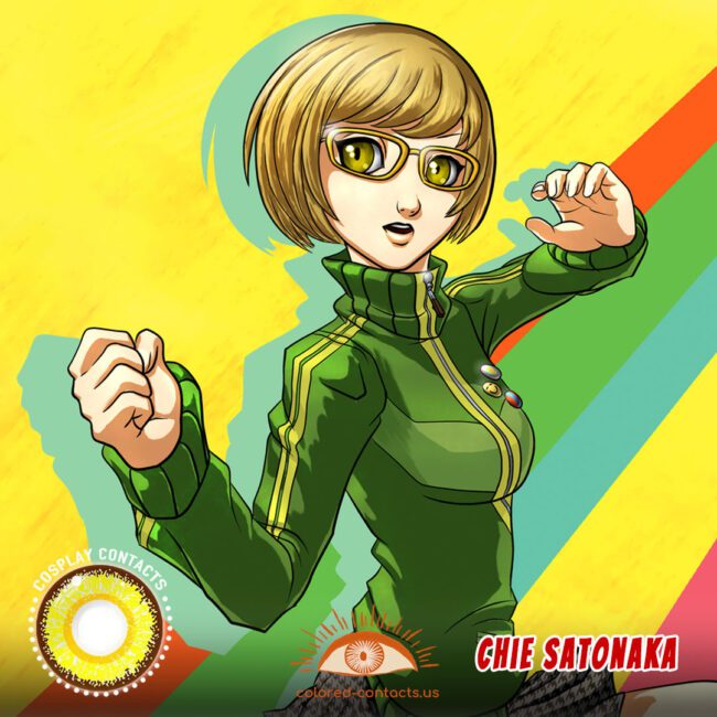 Persona 4 : Chie Satonaka Cosplay Contact Lenses