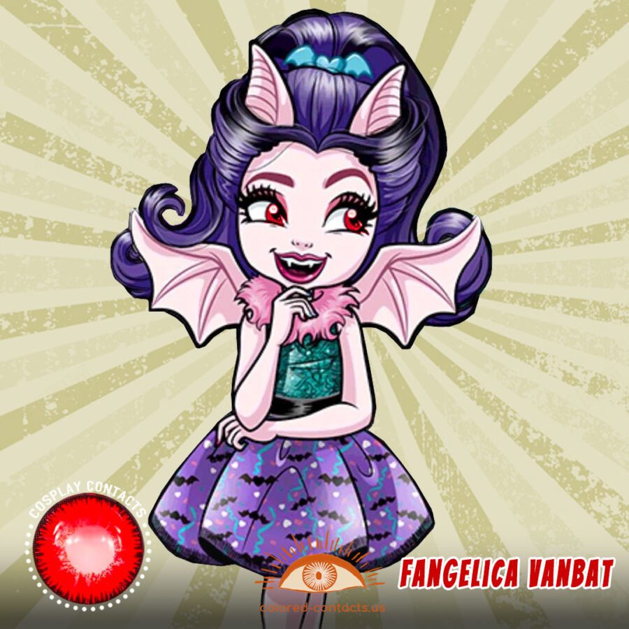 Monster High : Fangelica Vanbat Cosplay Contact Lenses