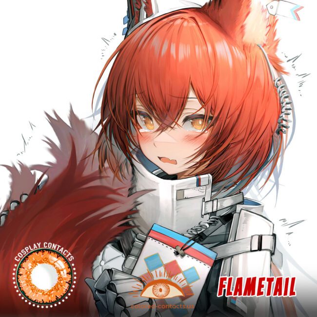 Arknights : Flametail Cosplay Contact Lenses