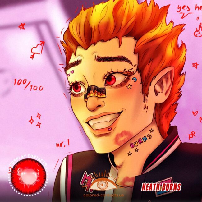 Monster High : Heath Burns Cosplay Contact Lenses