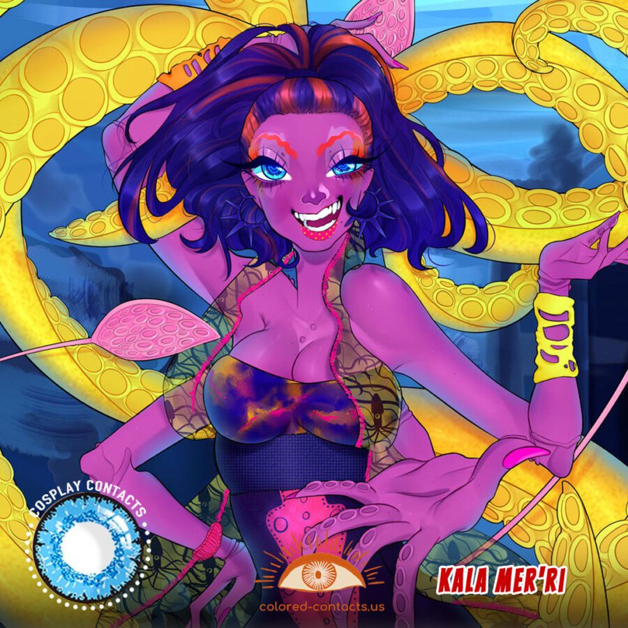 Monster High : Kala Mer'Ri Cosplay Contact Lenses