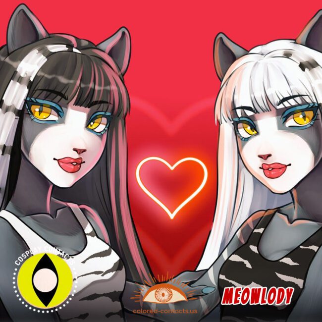 Monster High : Meowlody Cosplay Contact Lenses