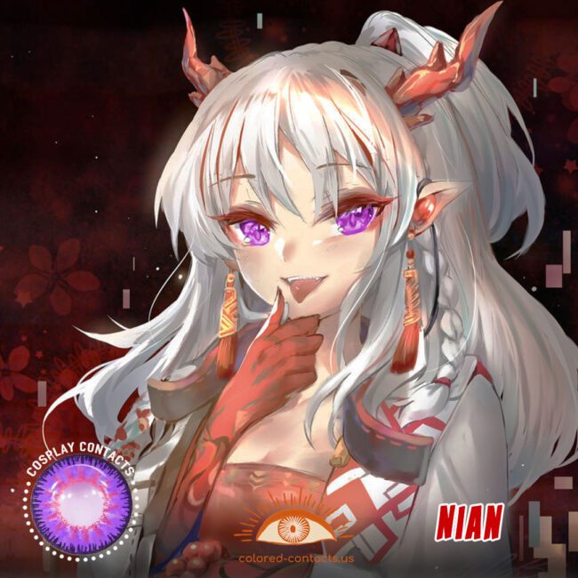 Arknights : Nian Cosplay Contact Lenses