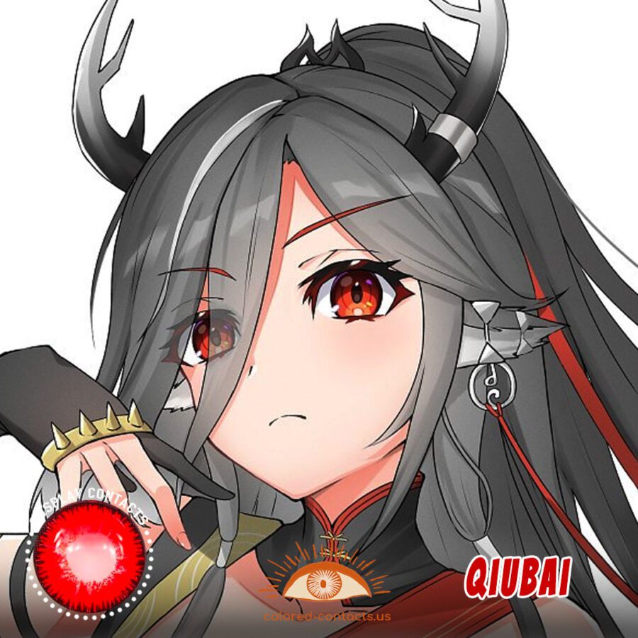 Arknights : Qiubai Cosplay Contact Lenses