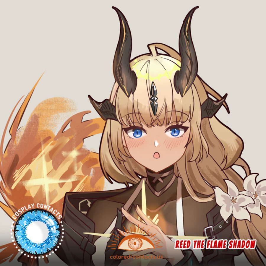 Arknights : Reed The Flame Shadow Cosplay Contact Lenses