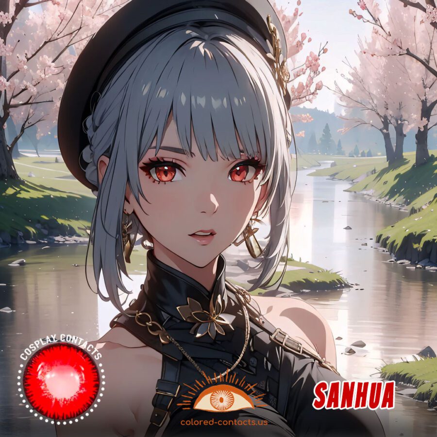 Wuthering Waves Sanhua Cosplay Contact Lenses