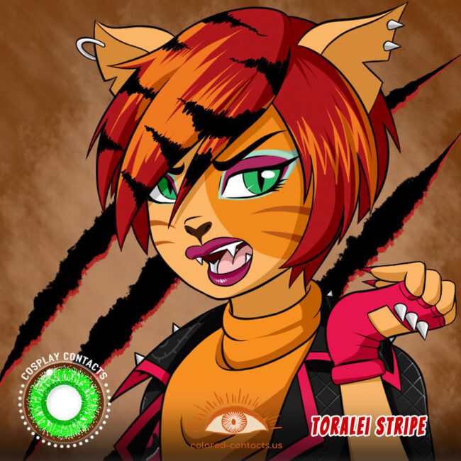 Monster High : Toralei Stripe Cosplay Contact Lenses