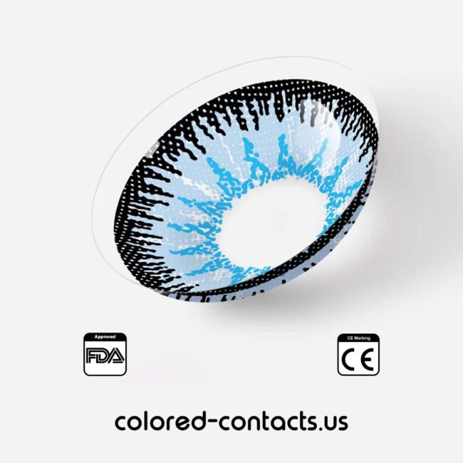 Himmel Cosplay Light Blue Contact Lenses - Colored Contacts Himmel Cosplay Light Blue Contact Lenses Premium Colored Contact Lenses