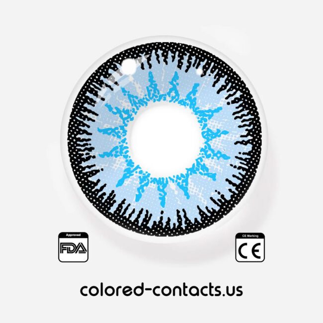 Himmel Cosplay Light Blue Contact Lenses - Colored Contacts Himmel Cosplay Light Blue Contact Lenses Premium Colored Contact Lenses