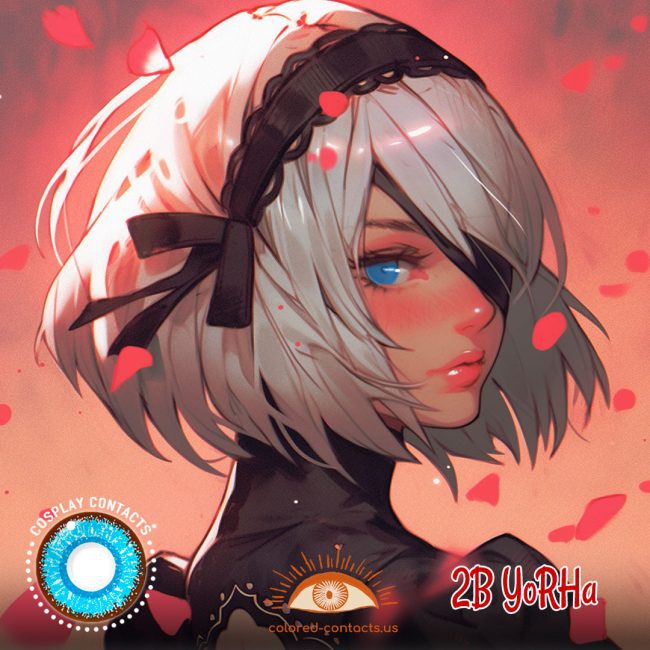2B YoRHa Cosplay Contact Lenses