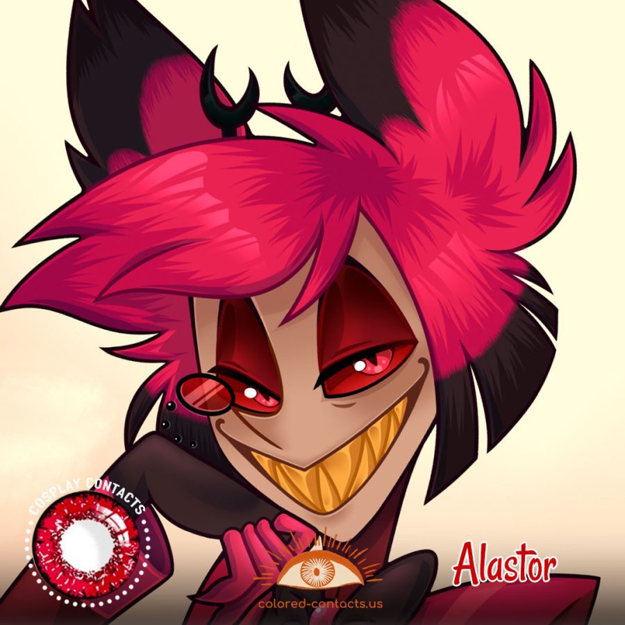 Hazbin Hotel : Alastor Cosplay Contact Lenses