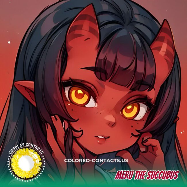 Meru the Succubus Cosplay Contact Lenses
