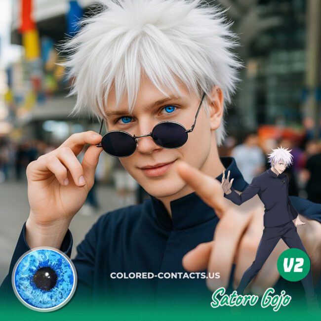 Jujutsu Kaisen : Satoru Gojo Cosplay Contact Lenses - Colored Contacts Jujutsu Kaisen : Satoru Gojo Cosplay Contact Lenses Premium Colored Contact Lenses