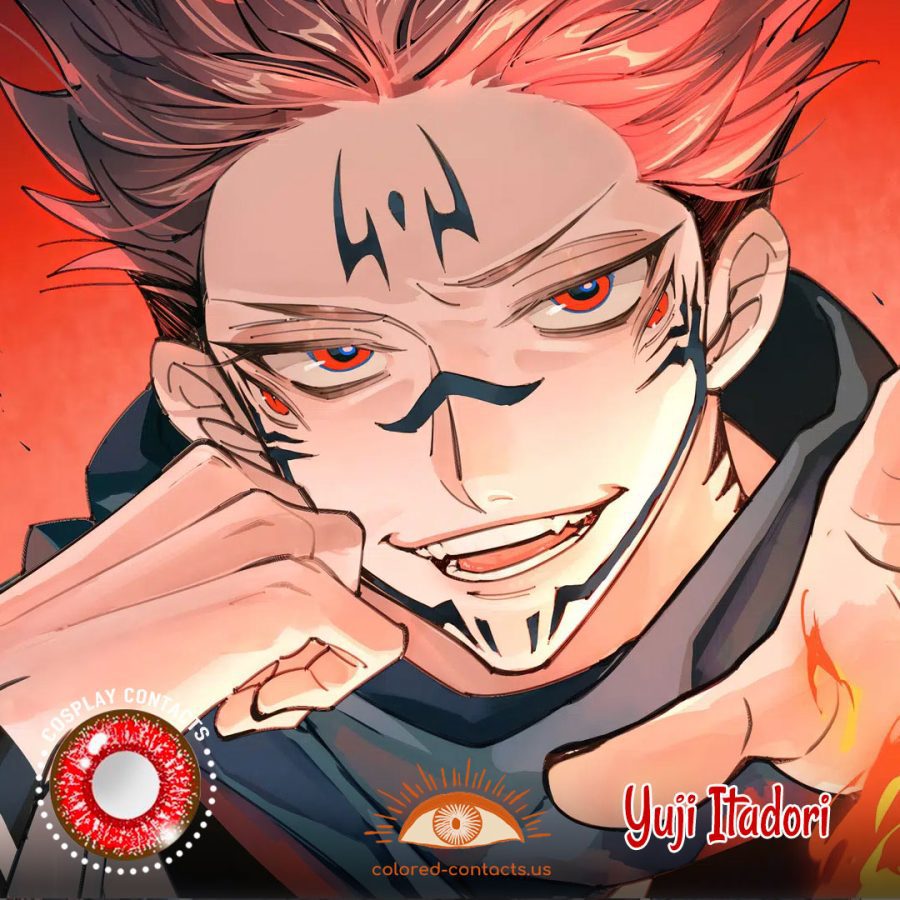 Jujutsu Kaisen : Yuji Itadori Cosplay Contact Lenses