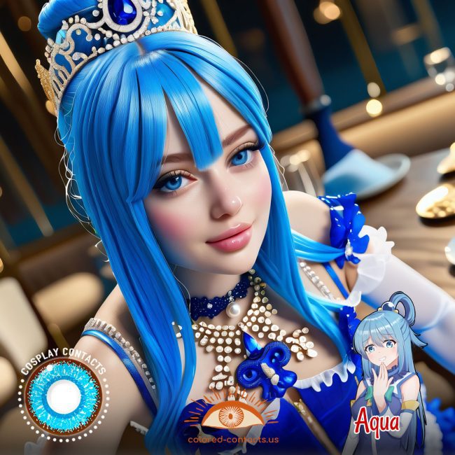 KonoSuba: Aqua Cosplay Contact Lenses