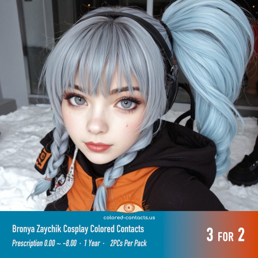 Honkai Impact 3Rd: Bronya Zaychik Cosplay Grey Contact Lenses - Image 3