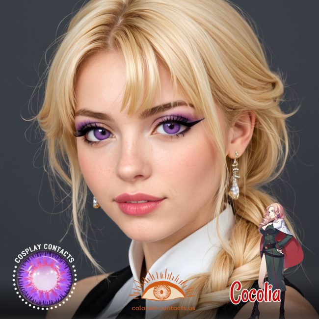 Cocolia Cosplay Purple Contact Lenses