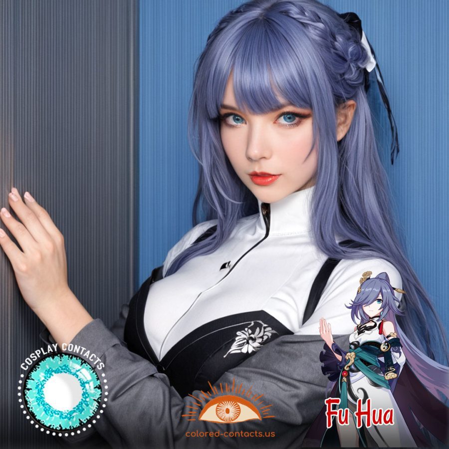 Fu Hua Cosplay Blue Contact Lenses