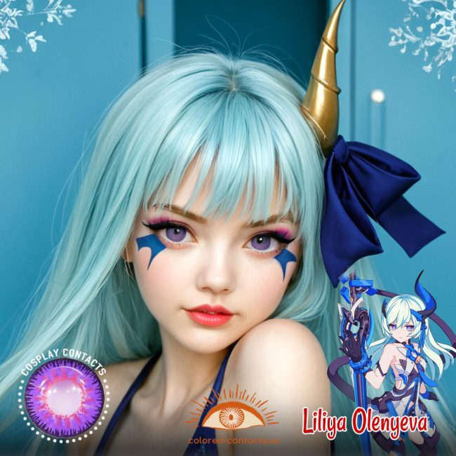 Liliya Olenyeva Cosplay Purple Contact Lenses