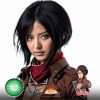 Attack On Titan: Mikasa Cosplay Contact Lenses - Colored Contacts Mikasa Cosplay Contact Lenses