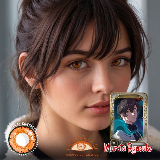 Murata Ryusuke Cosplay Orange Contact Lenses