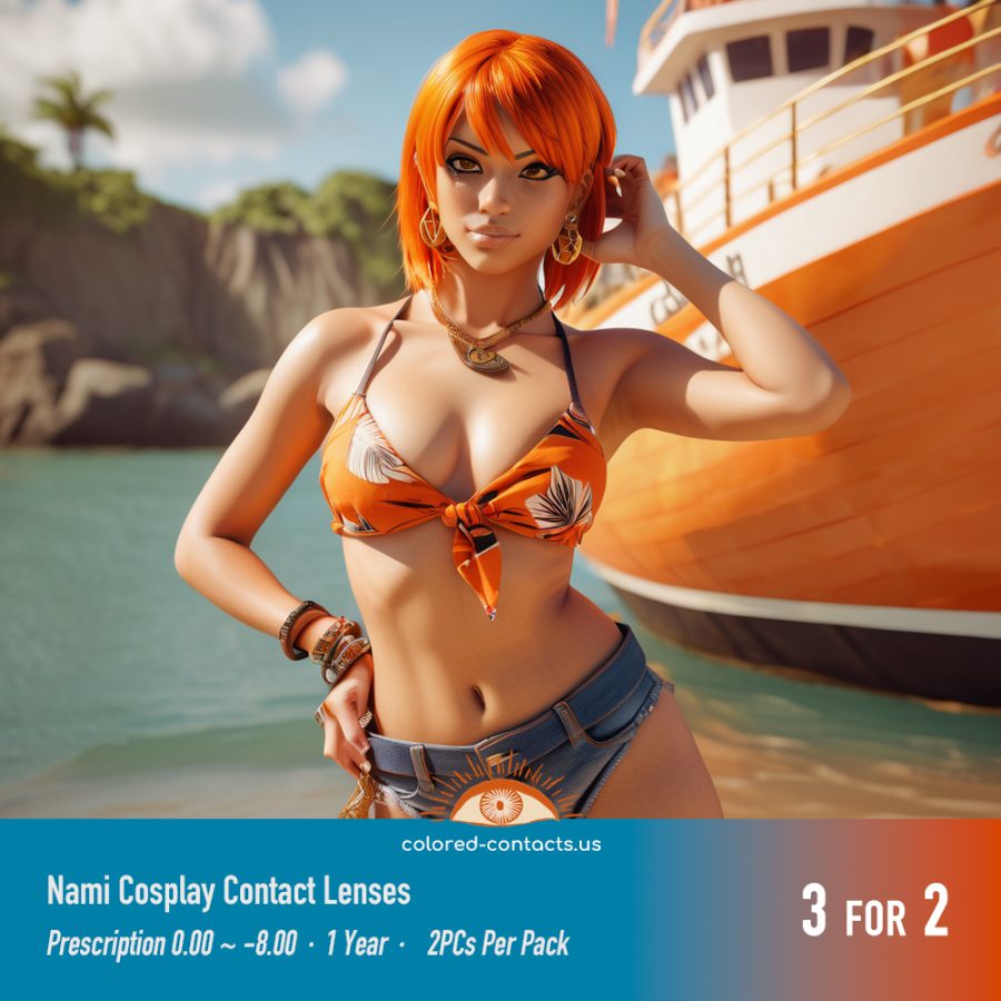 Nami Cosplay Contact Lenses - Image 3