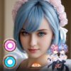 Re:zero - Rem Cosplay Heterochromia Contact Lenses - Colored Contacts Re:zero - Rem Cosplay Heterochromia Contact Lenses