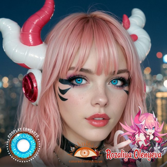 Rozaliya Olenyeva Cosplay Blue Contact Lenses
