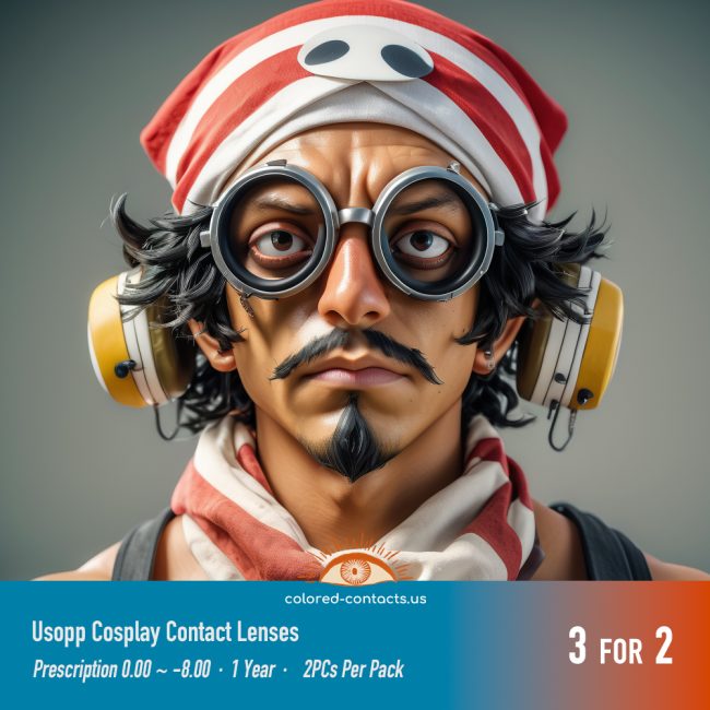 Usopp Cosplay Contact Lenses - Colored Contacts Usopp Cosplay Contact Lenses Premium Colored Contact Lenses