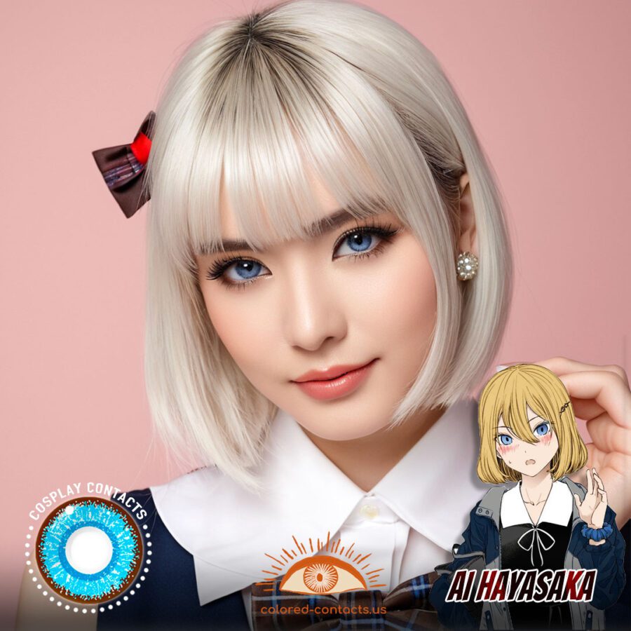 Ai Hayasaka Cosplay Blue Contact Lenses